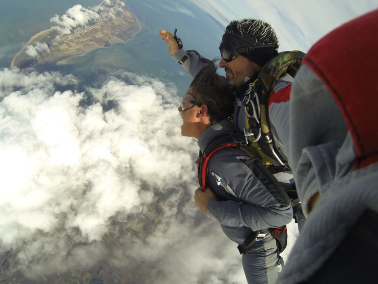 saut en parachute en tandem